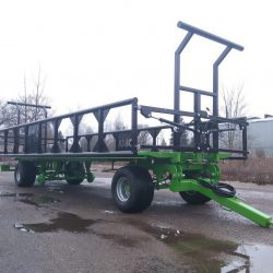 Rulonų transportavimo priekaba DINA RPP (traktorinė platforma).
