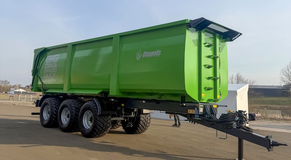 DINA DPX 30 – nauja trijų ašių puspriekabė itin dideliems birių krovinių kiekiams